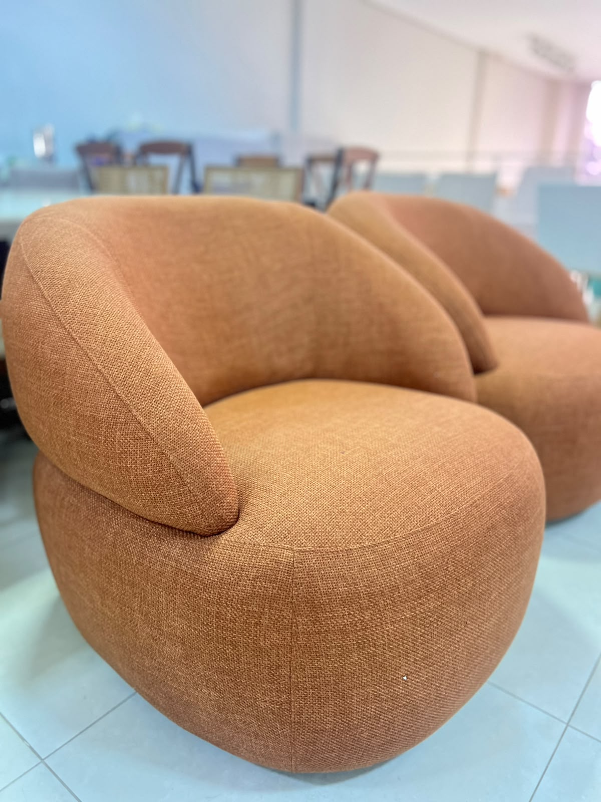Poltrona Linho Terracota